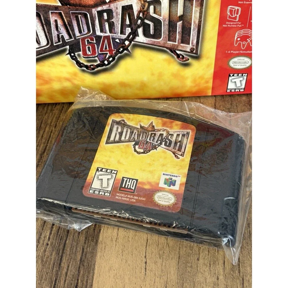 Road Rash 64 (Nintendo 64 N64) Original Box No Manual Very Good!
